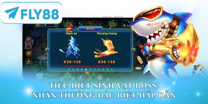 Tiêu diệt sinh vật boss, nhận thưởng đặc biệt hấp dẫn